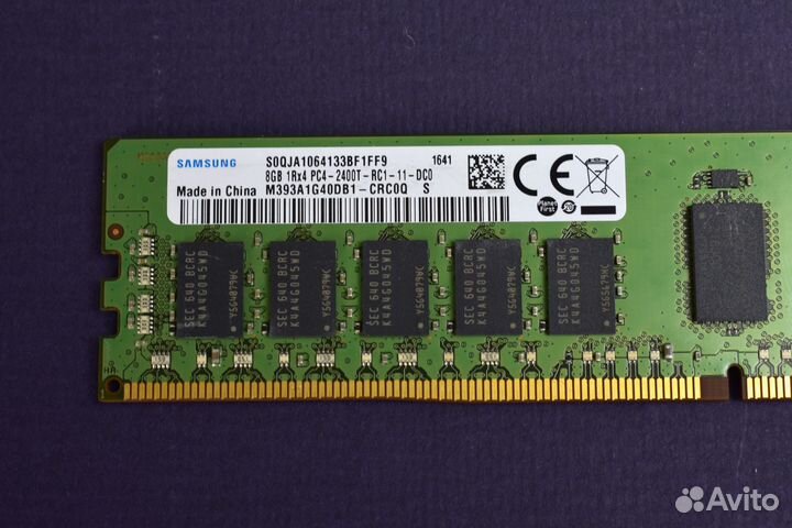 Память 8GB DDR4 samsung 2400 MHz 1Rx4