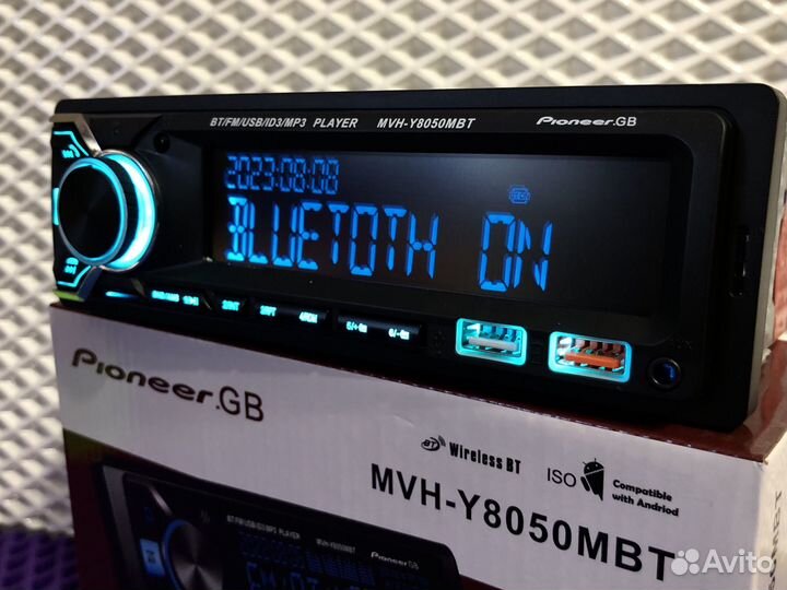 Магнитола Pioneer с блютусом