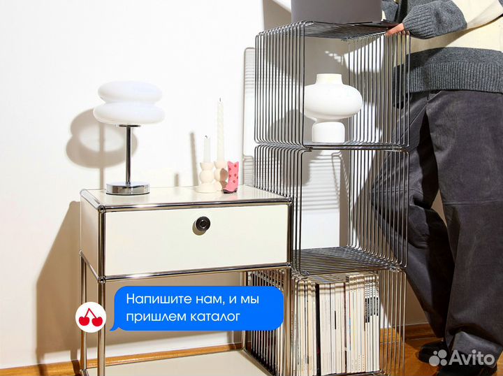 Прямоугольный столик лофт