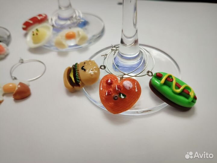 Маркеры для бокалов, 10 штук