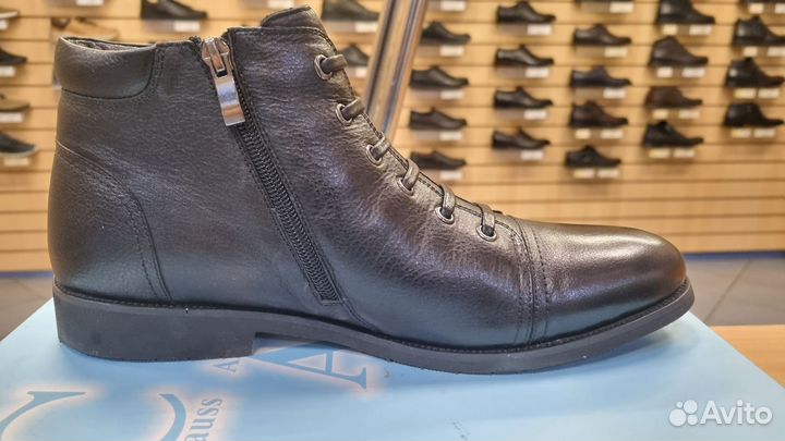 Ботинки мужские 41, Chauss azur, зима, новые