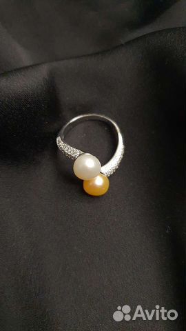Серебряное кольцо с жемчугом
