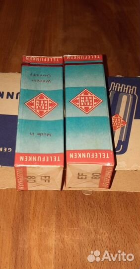 Радиолампы EF80 2С4С 12AX7 ECC82 6SN7 300B