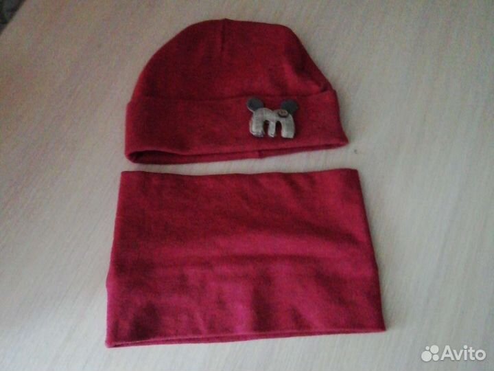 Комплект шапка, шарф детский