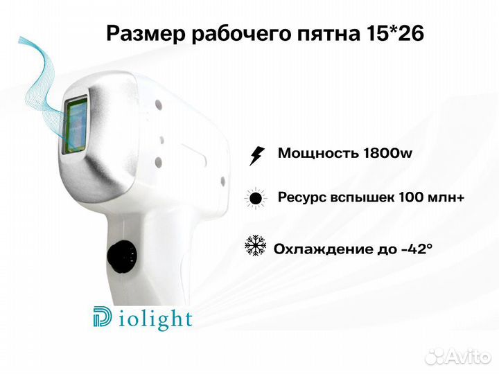 Диодный лазер DioLight Ultra'One 1800вт, рассрочка
