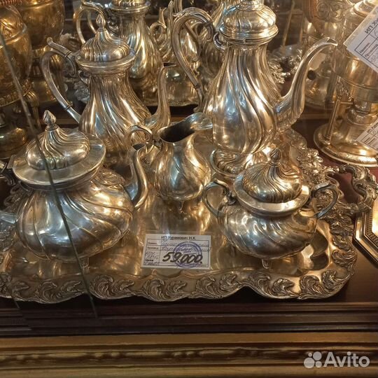 Мельхиоровый набор,глубокое серебрение 48 тыс