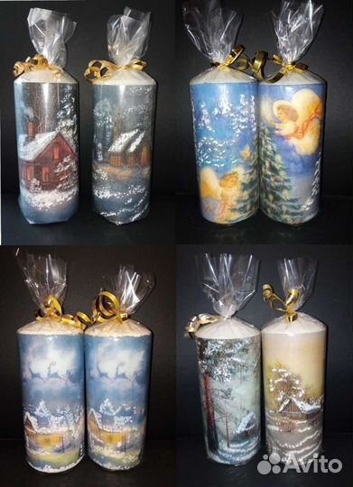 Новогодние игрушки, свечи