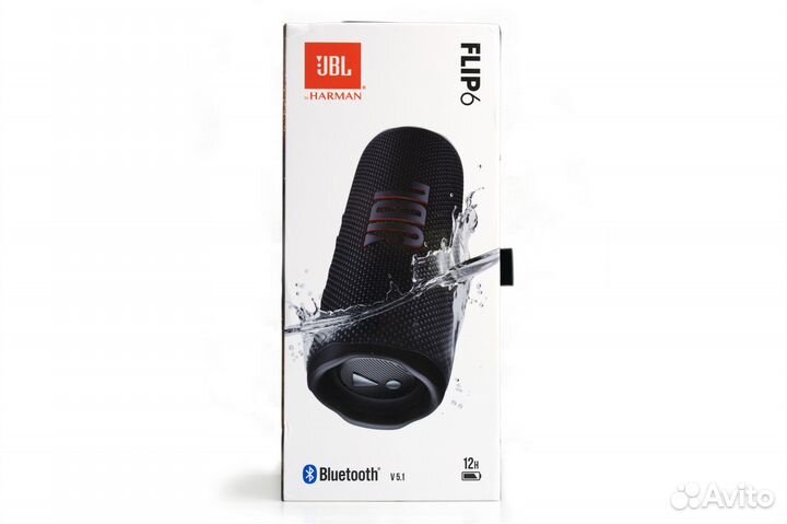 Колонка JBL Flip 6 Black Оригинал Новая