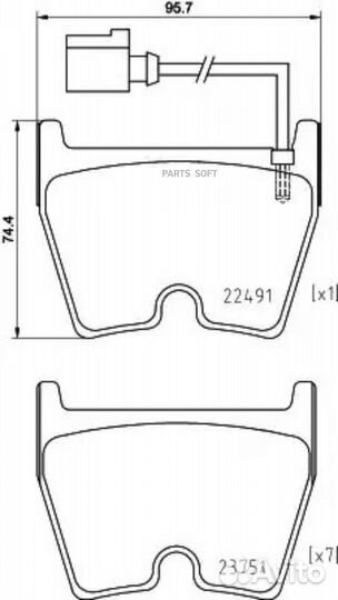 Brembo P85152 Колодки торм.пер