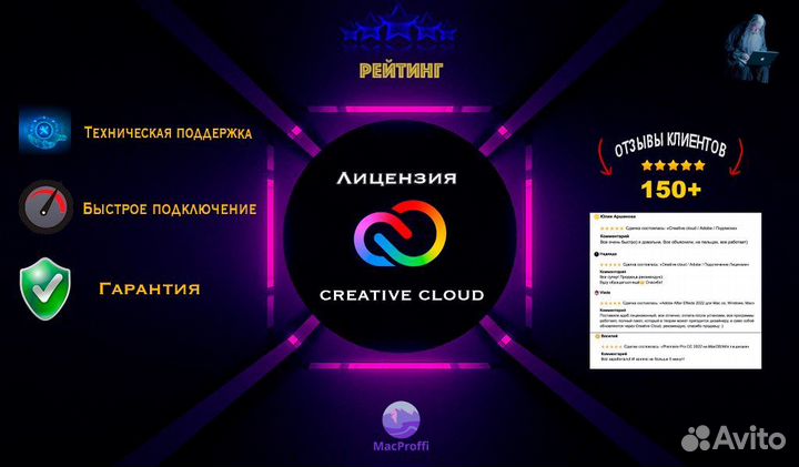 Adobe Cretive Cloud Лицензия 100гб облако