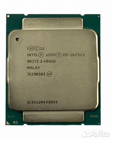 CPU Xeon E5 2673 V3 12 ядер, 3.1 ггц, 24 потока