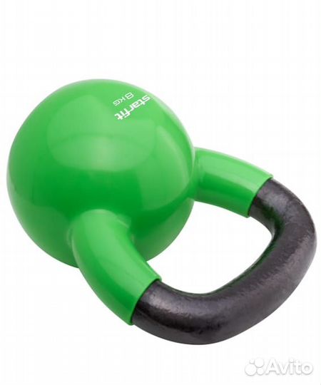Гиря виниловая starfit DB-401 8 кг, зеленый