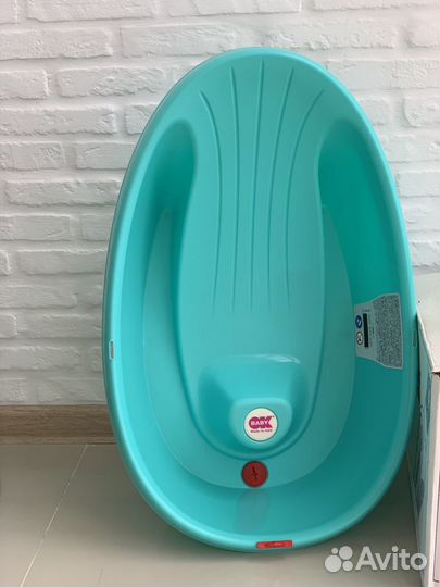 Ванночка с горкой для новорожденных OK baby