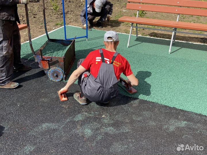 Покрытие из резиновой крошки