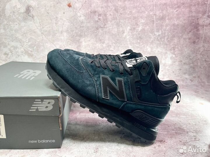 Кроссовки New Balance 574 Stone Islandс мехом