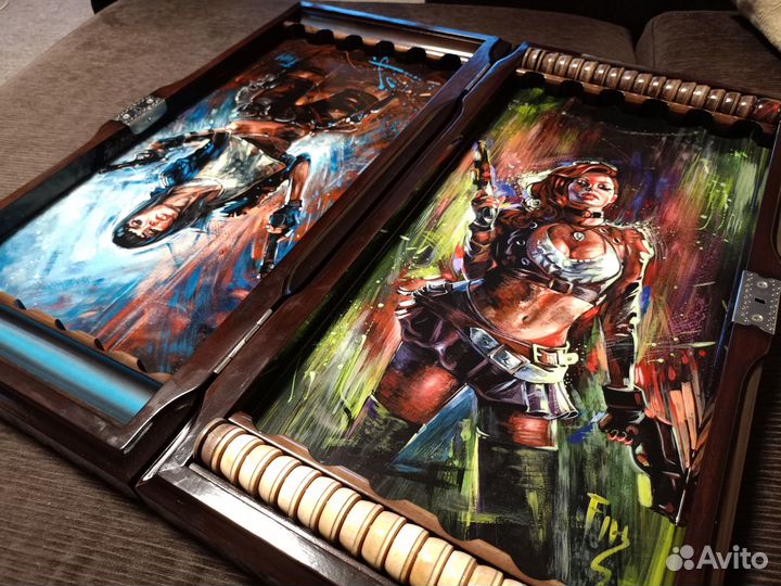 Нарды резные и рисованные ручной работы