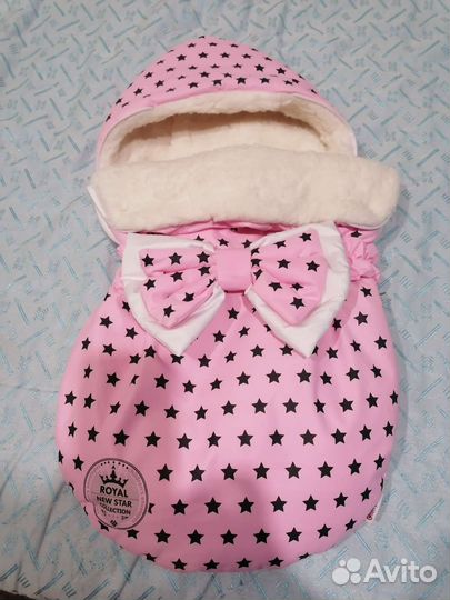 Конверт на выписку для девочки весна, зима