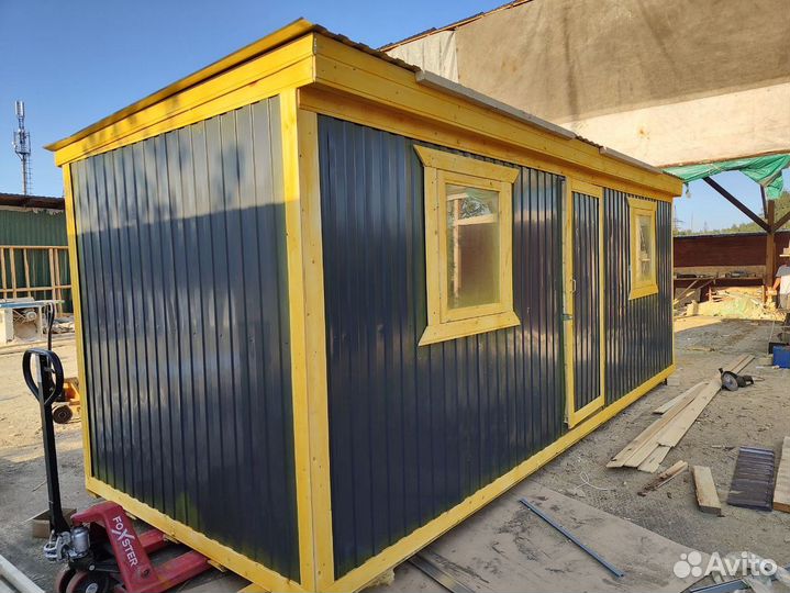 Бытовка деревянная утепленная с электрикой