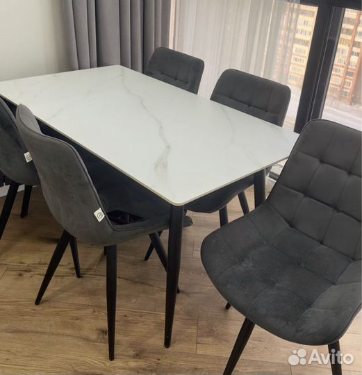 Стол Кухонный Со Стульями 5 шт Сост Новых