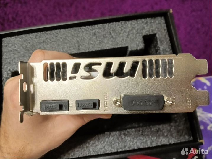 Видеокарта MSI GeForce GTX 1050 Ti OC 4gb