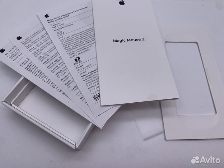 Коробка для apple mouse 2 с документацией