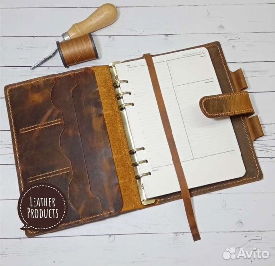 Бизнес - блокнот, планер из натуральной кожи