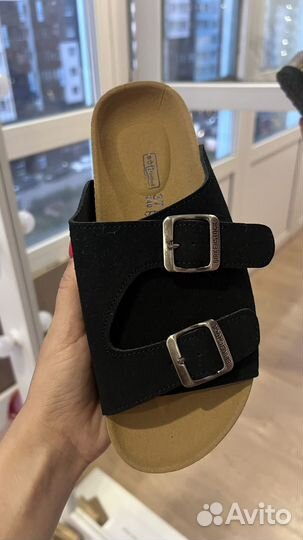 Birkenstock тапки черные 37