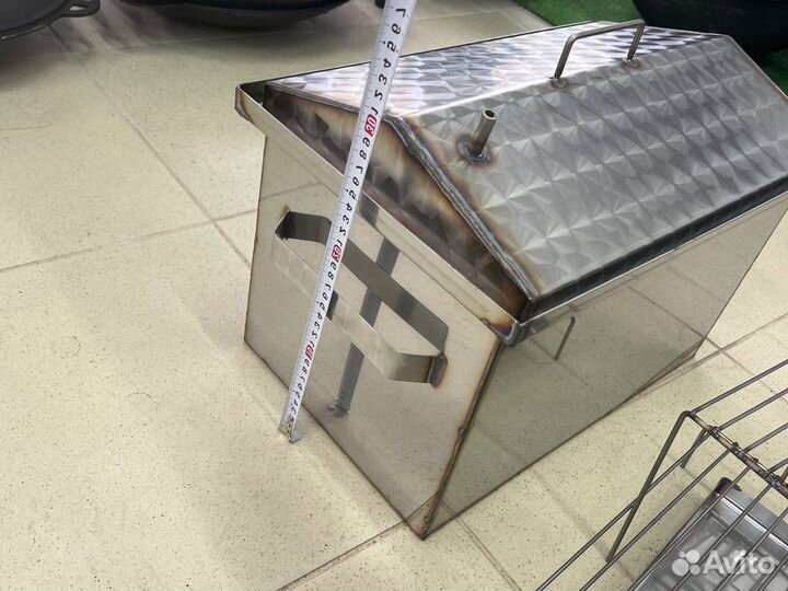 Коптильня горячего копчения из нержавейки