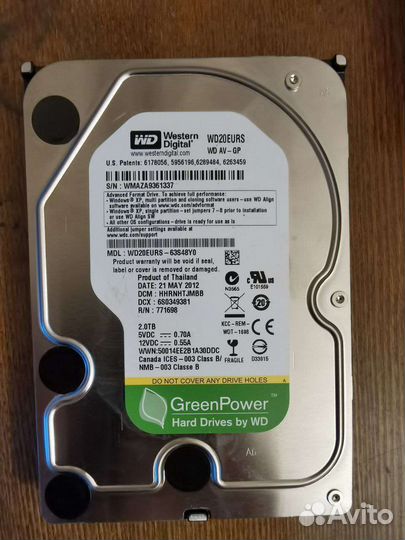Жесткий диск 2TB Western Digital 3.5