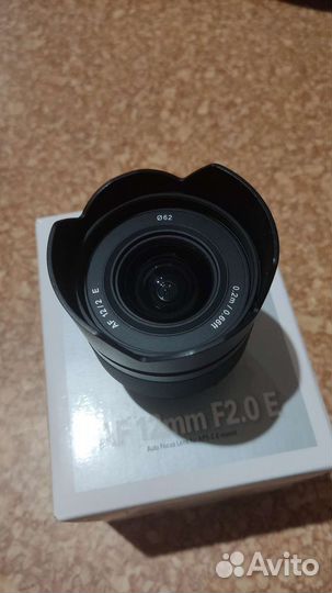 Объектив samyang af 12mm f/2.0 sony e