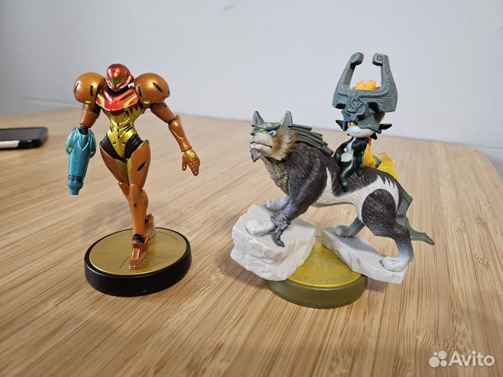 Амиибо Линк-Волк и Самус Супер Смеш