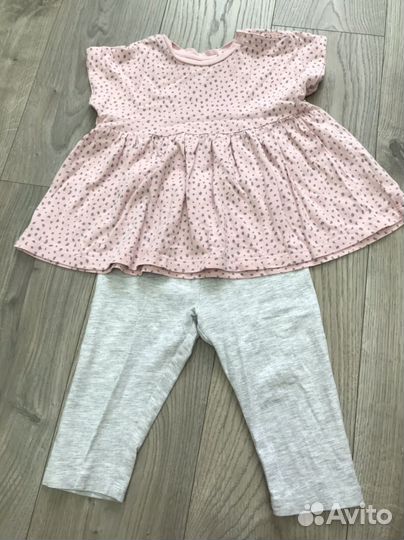 Футболка и леггинсы 80 размер