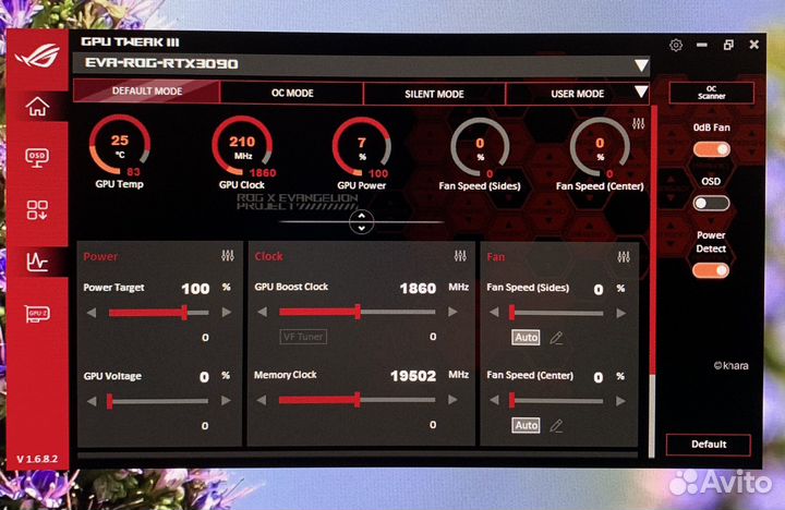 Видеокарта asus RTX 3090 ROG Strix EVA Edition