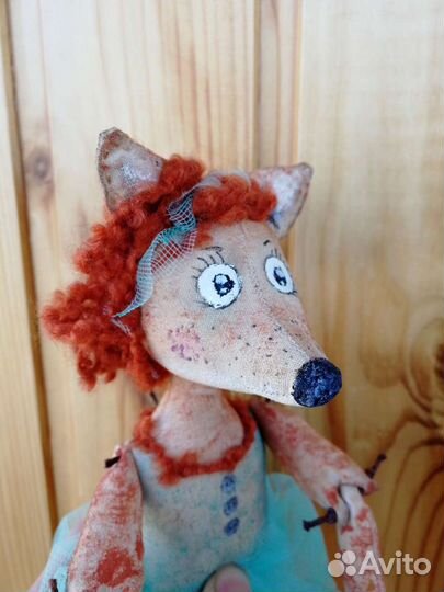 Текстильная игрушка лиса