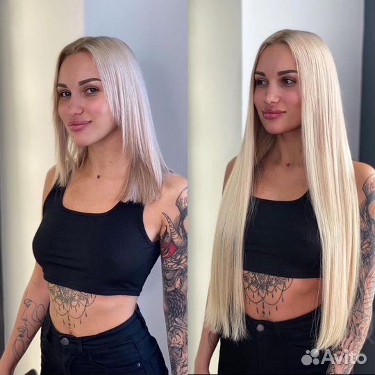 Наращивание волос, волосы+работа