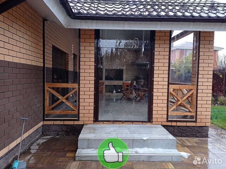 Мягкие гибкие окна на беседку веранду террасу