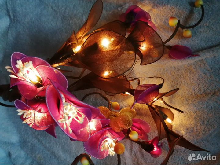 Орхидея букет цветов - светильник
