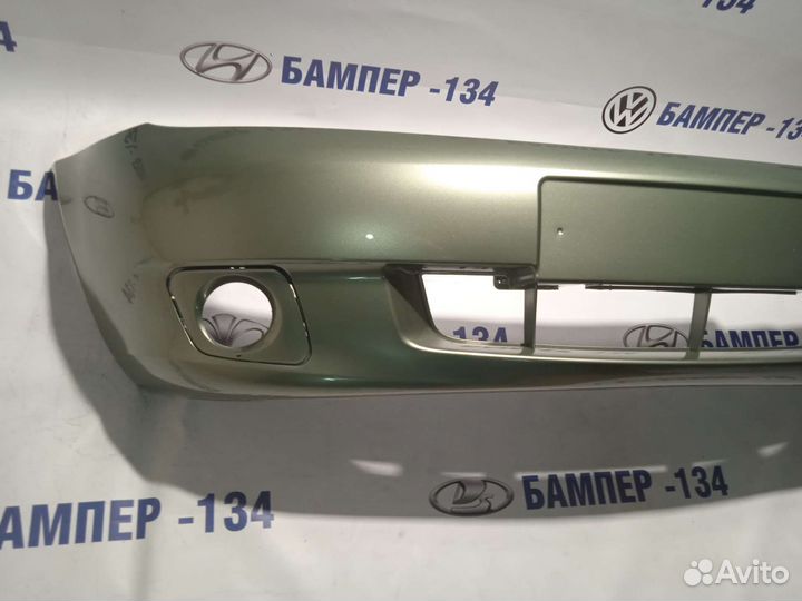Бампер передний LADA kalina 1 Колумбийская зелень