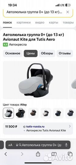 Автолюлька Tutis (Avionaut kite)