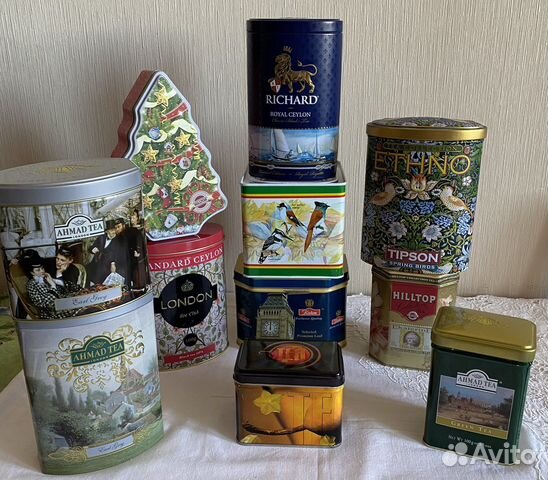 Жестяные банки для чая