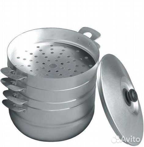 Мантоварка 6,0л 3 сетки алюминиевая