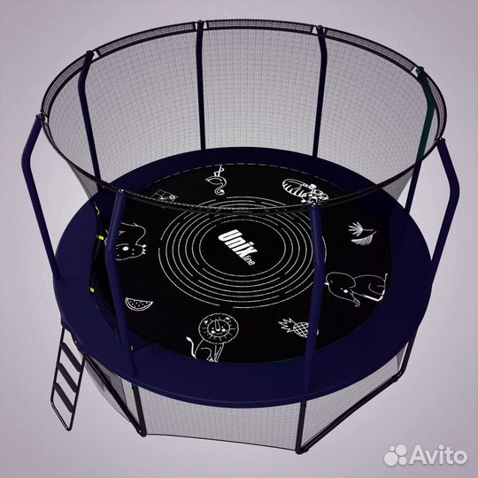 Батут unix line supreme game 8 ft (blue)