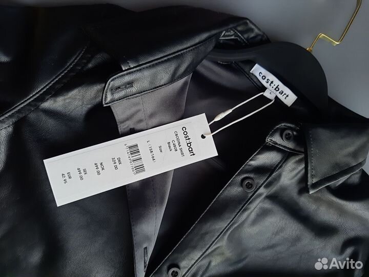 Кожаная рубашка для девочки 158 164