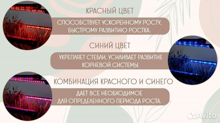 Новая фитолампа для растений, 4 ветки, с адаптером