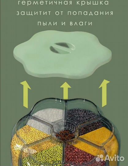 Контейнер для сыпучих круп, измельчитель овощей