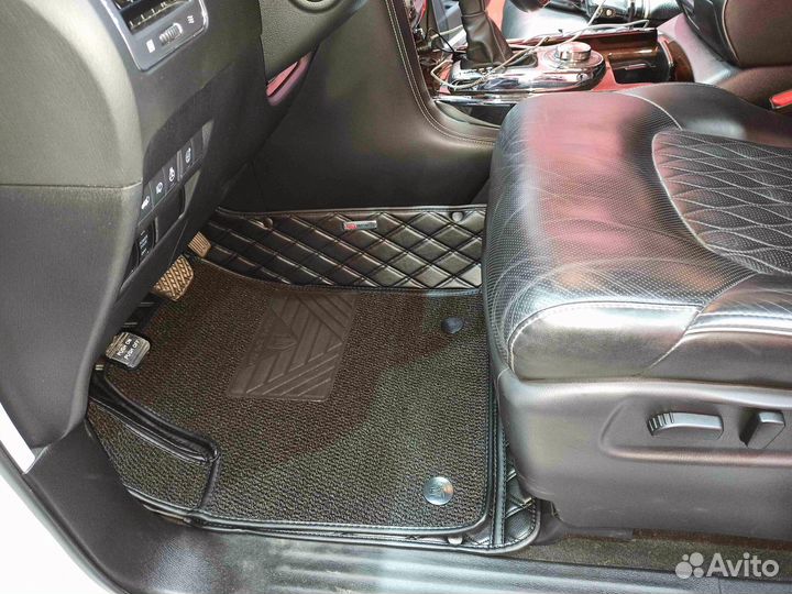 3Д (3D) коврики из экокожи infiniti Инфинити