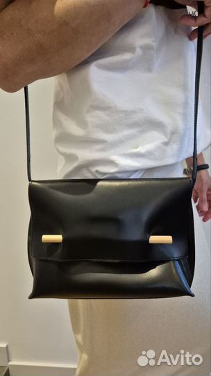 Сумка женская натуральная кожа черная