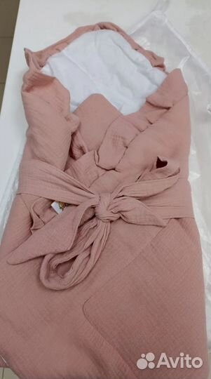 Муслиновый конверт на выписку