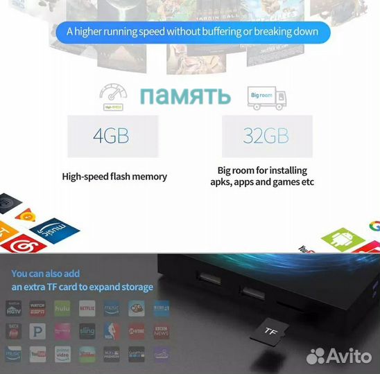 Smart tv андроид приставка Т95 4/32