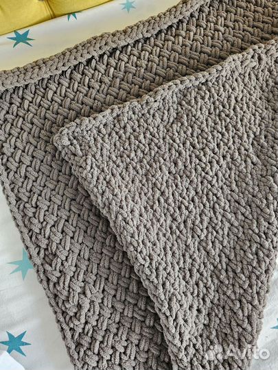 Плед детский вязаный ручная работа
